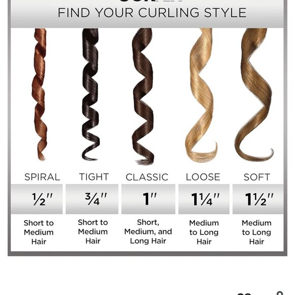 CONAIR DOUBLE CERAMIC 1&1/4'' CURLING IRON|SOFT CURLS MEDIUM TO LONG HAIR - Picture 9 of 9